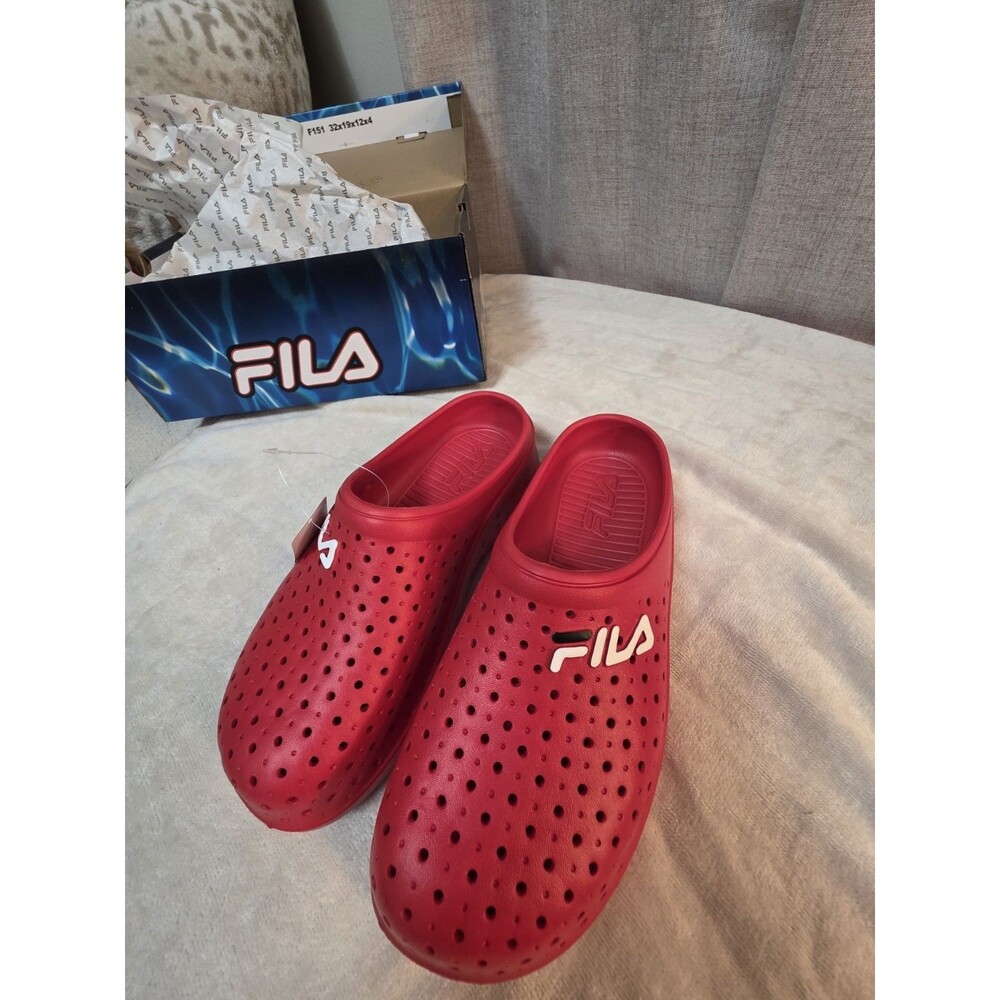 Fila Impel Slide Mens Shoes Size 7, Red New With Box